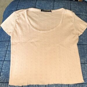 Brandy Melville peach color, knit t- shirt